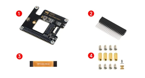 Adapter PCIe do M.2 M dla Raspberry Pi 5 M dla Raspberry Pi 5