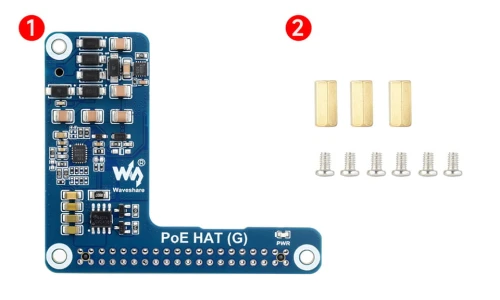 Moduł zasilania PoE dla Raspberry Pi 5, IEEE 802.3af/at
