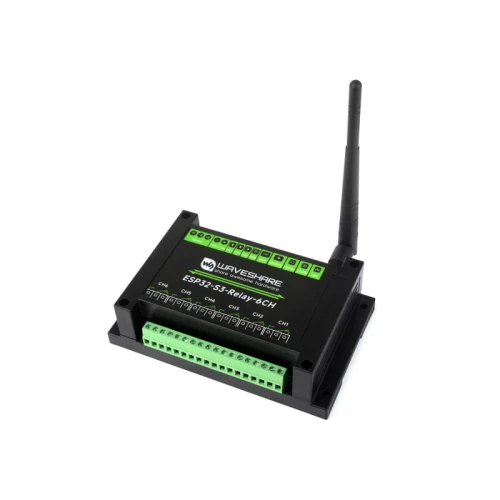 Przemysłowy moduł przekaźnikowy WiFi 6-kanałowy ESP32-S3 z Bluetooth, RS485