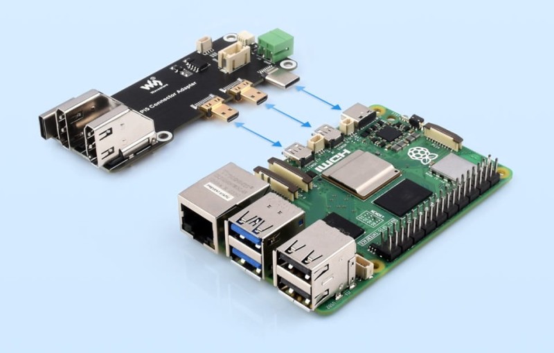 Wielofunkcyjny zestaw minikomputera z rozszerzeniem ETH 1000M dla Raspberry Pi 5