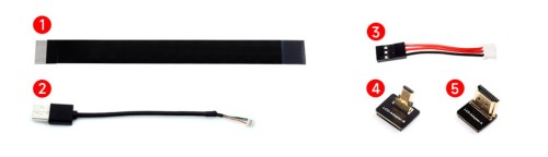 Pojemnościowy 5-calowy wyświetlacz 1024 x 600 z interfejsem HDMI i ekranem IPS dla Raspberry Pi PC Jetson