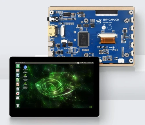 Pojemnościowy 5-calowy wyświetlacz 1024 x 600 z interfejsem HDMI i ekranem IPS dla Raspberry Pi PC Jetson