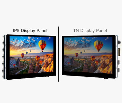 Pojemnościowy 5-calowy wyświetlacz 1024 x 600 z interfejsem HDMI i ekranem IPS dla Raspberry Pi PC Jetson