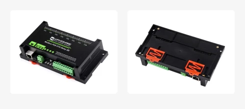 8-kanałowy moduł przekaźników Ethernet z wejściem cyfrowym, obsługujący Modbus RTU/TCP, zasilanie PoE, montaż na szynie DIN