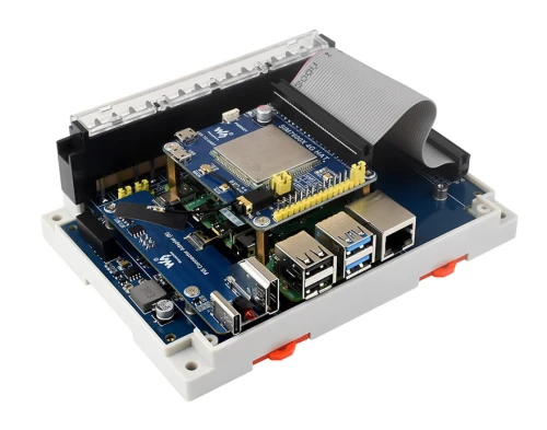 Przemysłowa karta rozszerzeń dla Raspberry Pi 4B/5 – 2x RS485, RS232, CAN, CAN FD, izolacja i montaż na szynie DIN