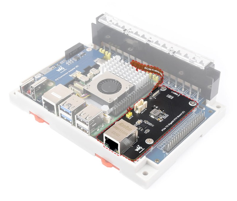 Przemysłowa karta rozszerzeń dla Raspberry Pi 4B/5 – 2x RS485, RS232, CAN, CAN FD, izolacja i montaż na szynie DIN