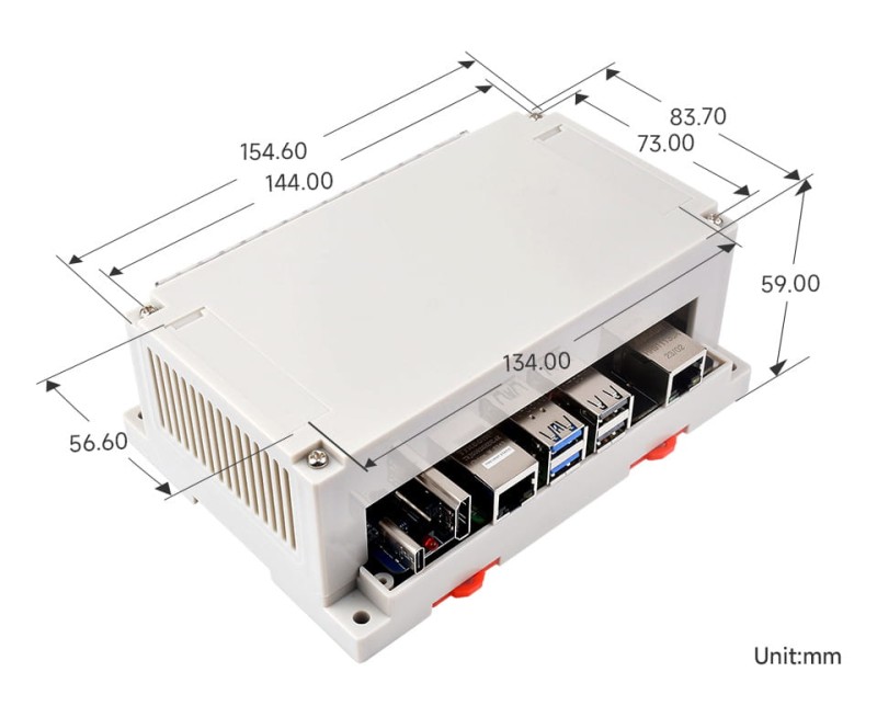 Przemysłowa karta rozszerzeń dla Raspberry Pi 4B/5 – 2x RS485, RS232, CAN, CAN FD, izolacja i montaż na szynie DIN