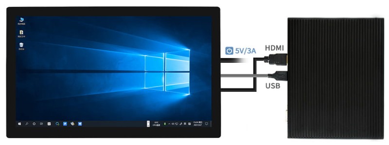 Wyświetlacz QLED Quantum Dot 10.1"pojemnościowy dotyk, 1280×720