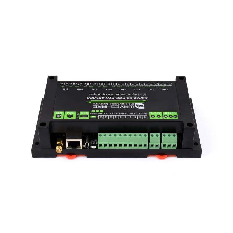 ESP32-S3-POE-ETH-8DI-8RO Waveshare 30838