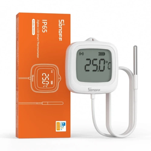 Chytrý teploměr Sonoff Zigbee LCD – se sondou (SNZB-02LD)