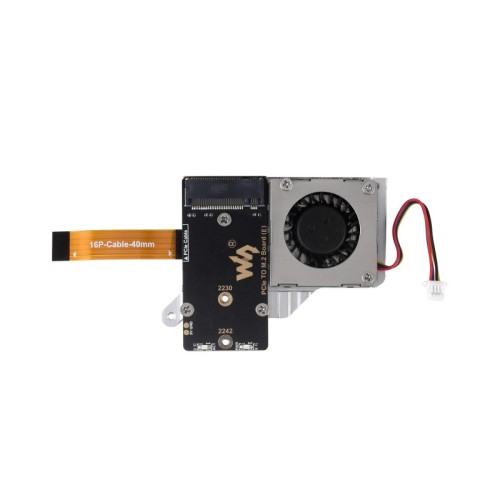 Adapter PCIe do M.2 (E) dla Raspberry Pi 5 z wentylatorem