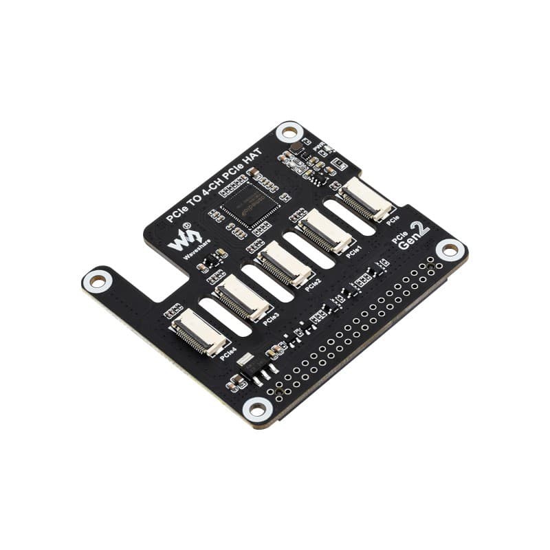 Adapter PCIe na 4-kanały dla Raspberry Pi 5 – Rozszerzenie interfejsu PCIe