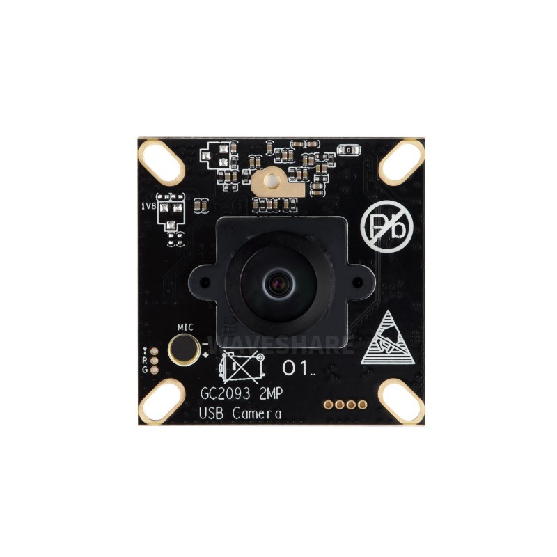Kamera USB 2MP GC2093 M12 WDR 170° Mikrofon Plug & Play