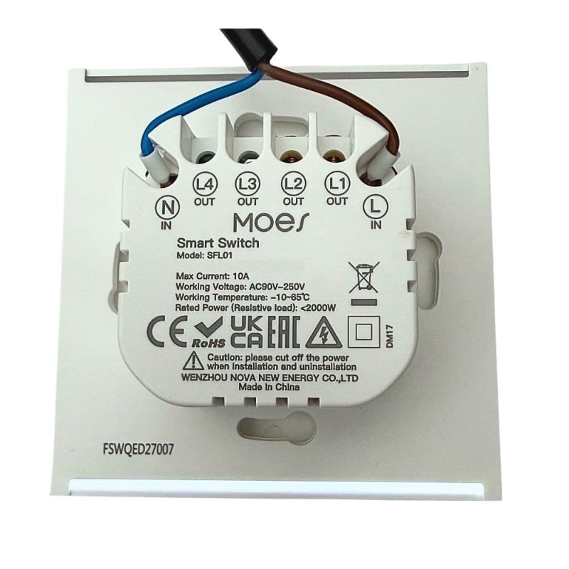 Star Feather Wi-Fi Touch-Lichtschalter mit Hintergrundbeleuchtung