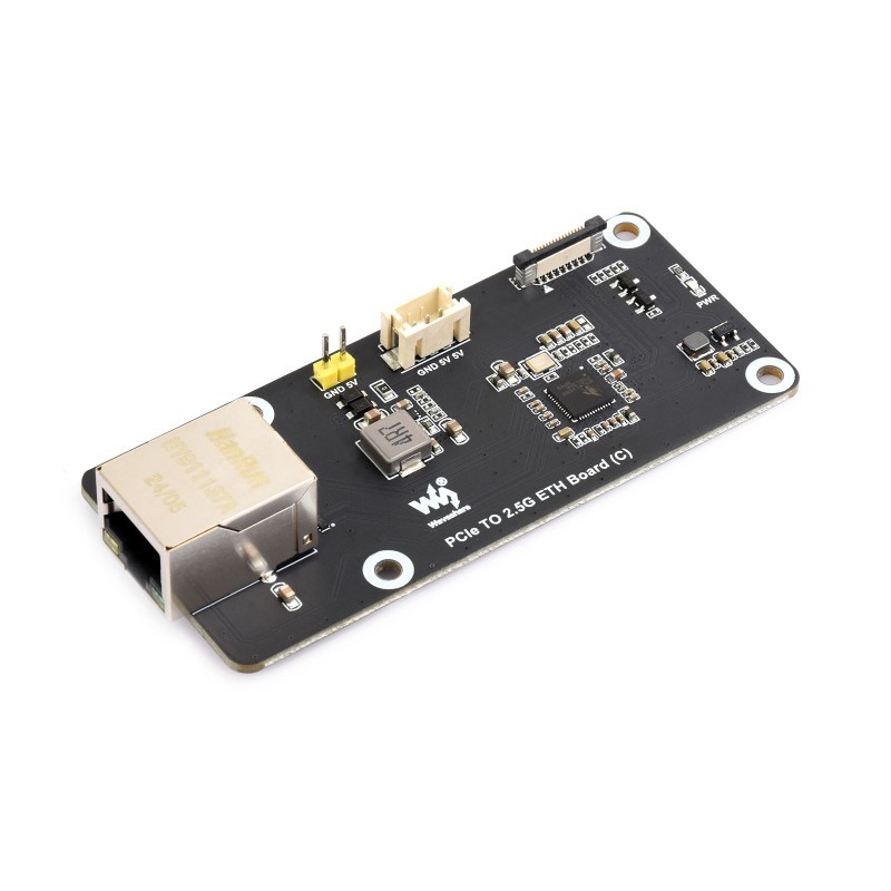 PCIe 2.5G Ethernet Card for Raspberry Pi 5 RTL8125 Side Mounting