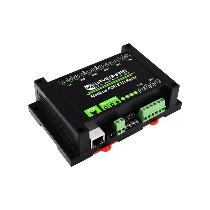 Modbus POE ETH Relay Waveshare 24964