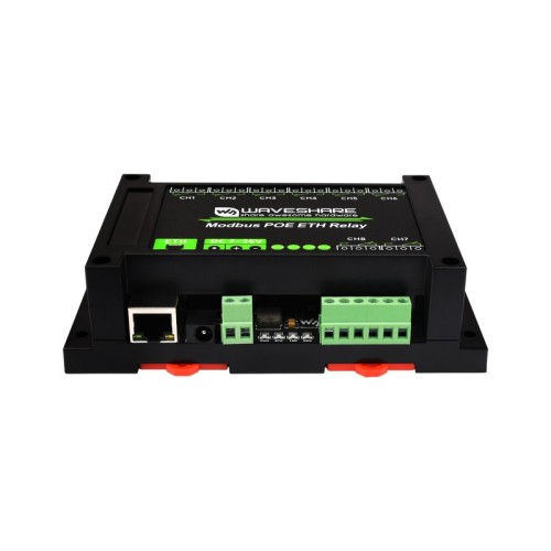 Industrielles 8-Kanal-Ethernet-PoE-Relaismodul Modbus RTU/TCP