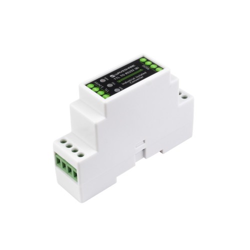 Konwerter TTL do RS232 z izolacją galwaniczną na szynę DIN Waveshare TTL TO RS232 (B)