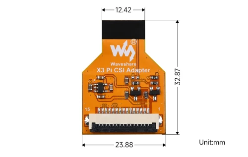 X3 Pi CSI Adapter Waveshare 23363