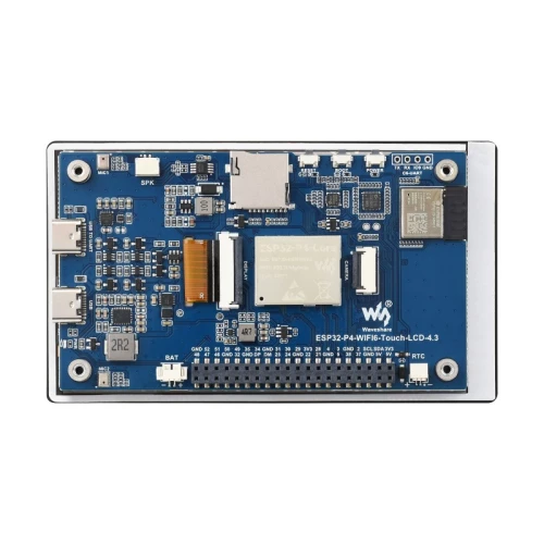 Das Herzstück des Boards ist der RISC-V ESP32-P4 Chip sowie der Wi-Fi 6 ESP32-C6 Coprozessor