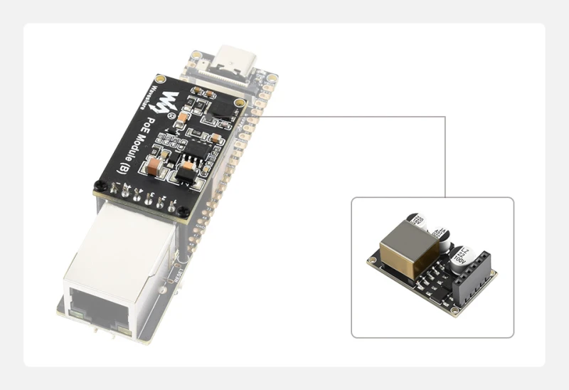 Opcjonalny moduł zasilania PoE dla układu ESP32