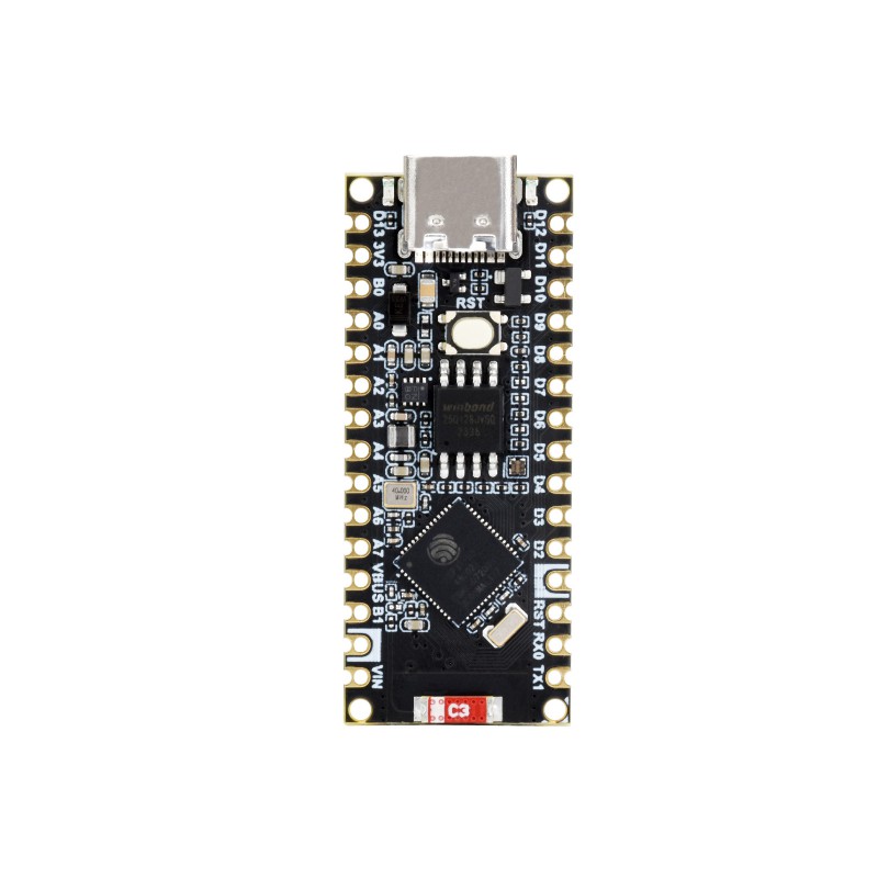 Widok złącz na płytce ESP32-S3-Nano