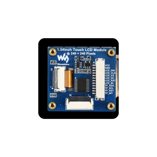 Bildschirmmodul 240x240 SPI I2C Rückseite der Platine