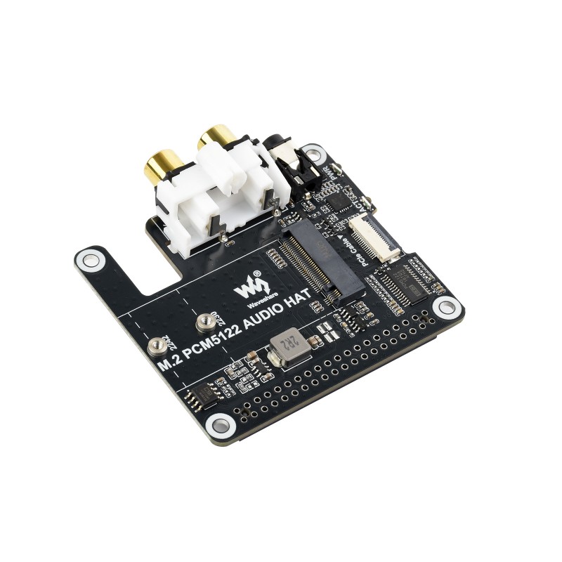Moduł rozszerzeń M.2 NVMe z układem audio PCM5122 dla Raspberry Pi 5
