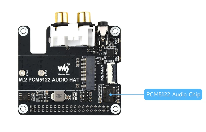 Dekoder stereo DAC PCM5122 na płytce rozszerzeń