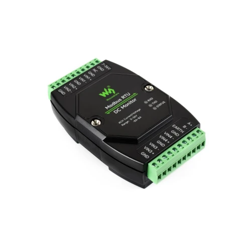 Industrielles DC-Strom- und Spannungsüberwachungsmodul 4-Kanäle Modbus RTU RS485 Waveshare
