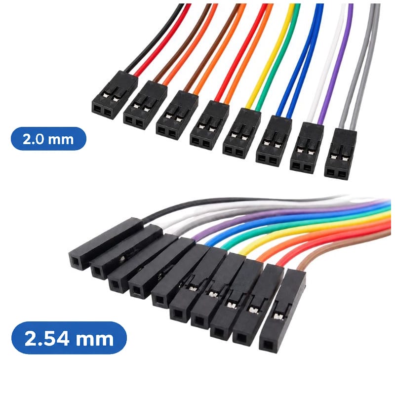 Przewody połączeniowe żeńsko żeńskie 2.0mm 2.54mm
