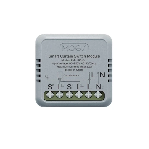 Dopuszkowy sterownik rolet Zigbee 3.0 ZM-108-M MOES