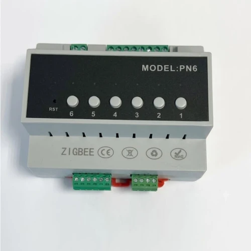 6-Kanal ZigBee-Relaismodul 3.0 16A DIN Tuya Home Assistant