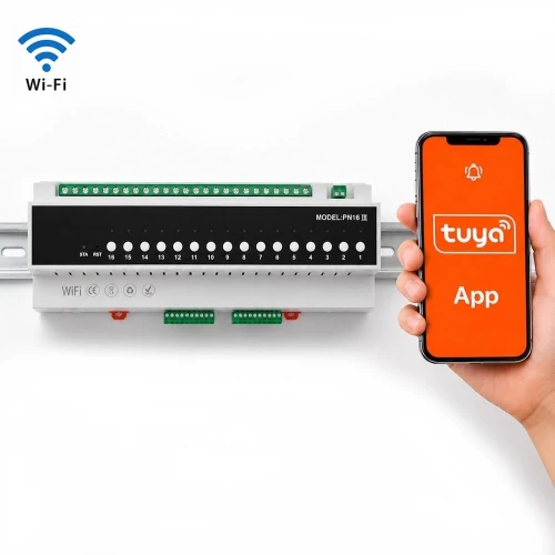 16-Kanal intelligentes WLAN-Relais Tuya Smart Life für DIN-Schiene