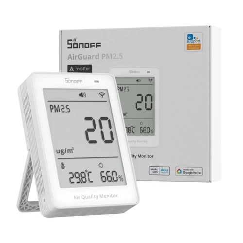 SONOFF AirGuard Luftqualitätsmonitor SAWF-07P PM2.5 PM10 Wi-Fi Matter