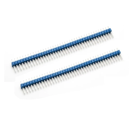 Listwa goldpin niebieska 2.54mm 1x40 pin (2 sztuki)