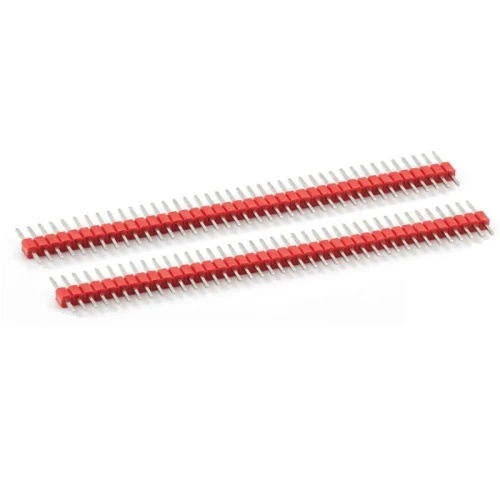 2.54mm 40Pin Male Header (5 Psc) - Red