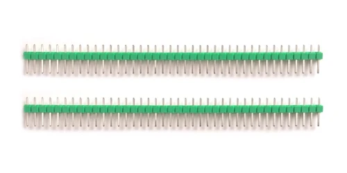 Goldpin-Leiste 1x40 Pin 2,54 mm THT blau für Prototypenplatinen 2 Stück