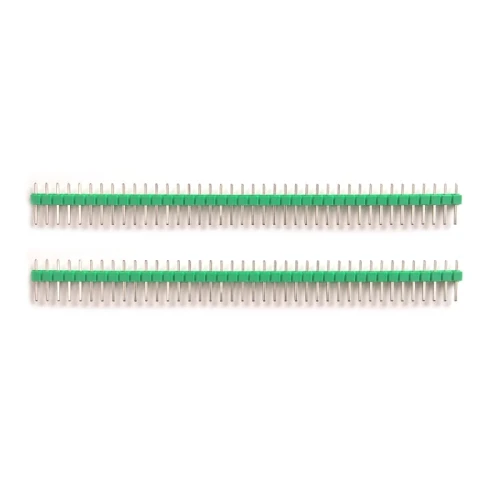 Zelená lišta goldpin 2.54mm 1x40 pin (2 kusů)