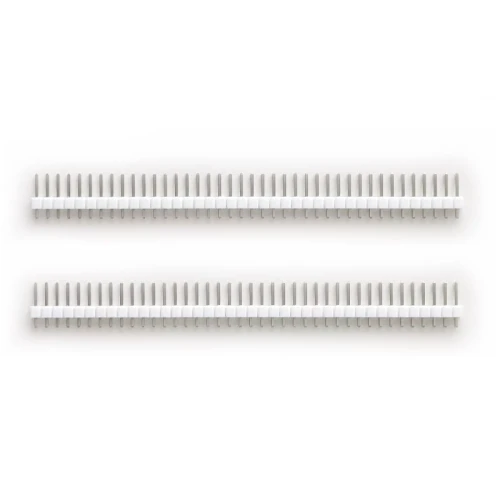 Listwa goldpin biała 2.54mm 1x40 pin (2 sztuki)