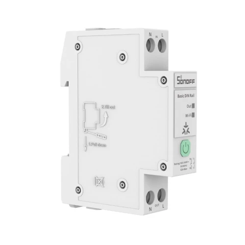 Inteligentny przełącznik WiFi na szynę DIN SONOFF Basic 32A Matter BASIC-1GSP