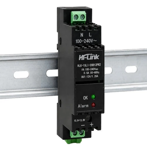Zasilacz izolowany na szynę DIN AC/DC 12V 15W 1.25A Hi-Link HLK-15LI