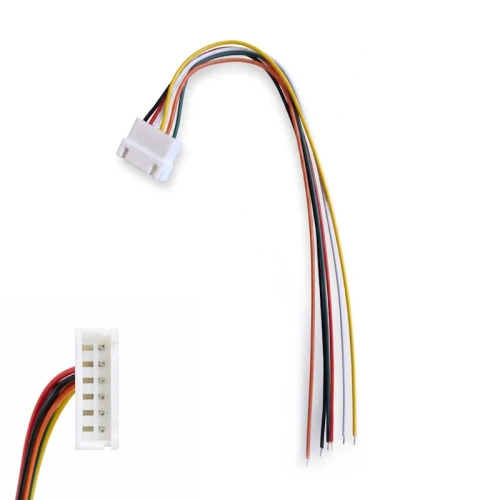 Złącze konektor JST-XH 2.54 mm 6-pin męskie z przewodami 20 cm
