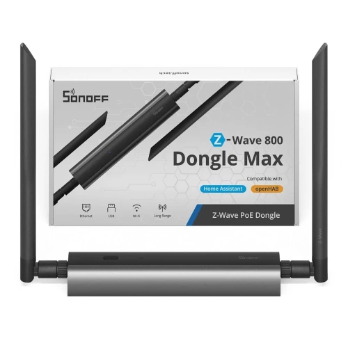 SONOFF Z-Wave 800 PoE Dongle Max MZG23 LAN WiFi USB