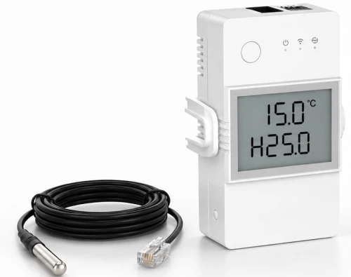 THR316D termometr WiFi LCD z pomiarem temperatury i ręcznym sterowaniem przekaźnikiem