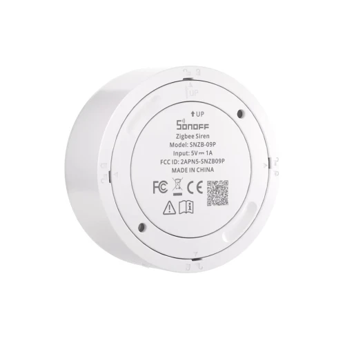 Syrena wewnętrzna Zigbee 3.0 SONOFF SenseGuard SNZB-09P alarm 105 dB z akumulatorem