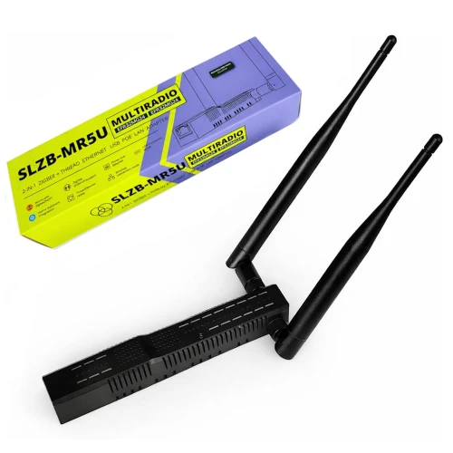 Koordynator Zigbee 3.0 Thread SMLIGHT SLZB-MR5U 2x EFR32MG24 PoE LAN WiFi USB Home Assistant