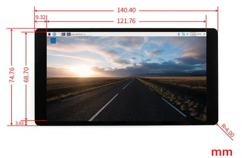 amoled raspberry pi wymiary