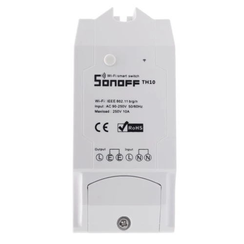 Sonoff TH10 przekaźnik sterowany Wifi z funkcją pomiaru temperatury oraz wilgotności