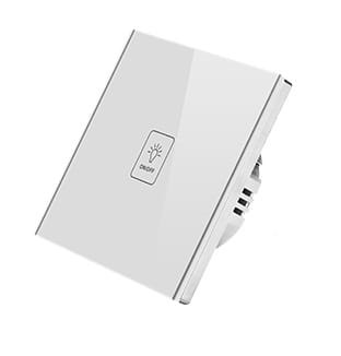 Włącznik dotykowy szklany biały działa z sonoff Bridge eWeLink